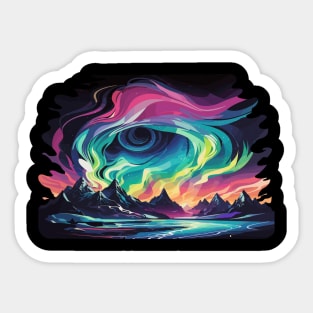 aurora borealis Sticker